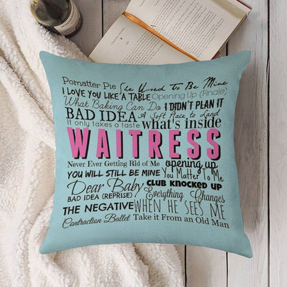 Waitress Original Cast Recording Linen Throw Pillow Cover