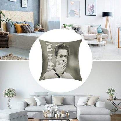 Jack Grealish Linen Throw Pillow Cover