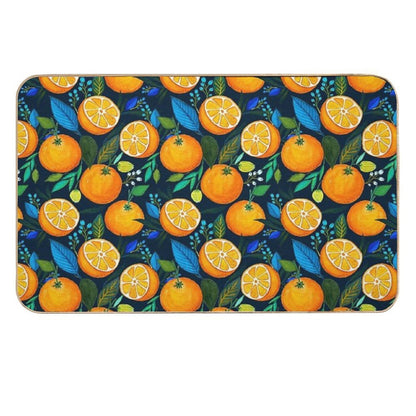 Orange Bloom  Versatile Bath Mat