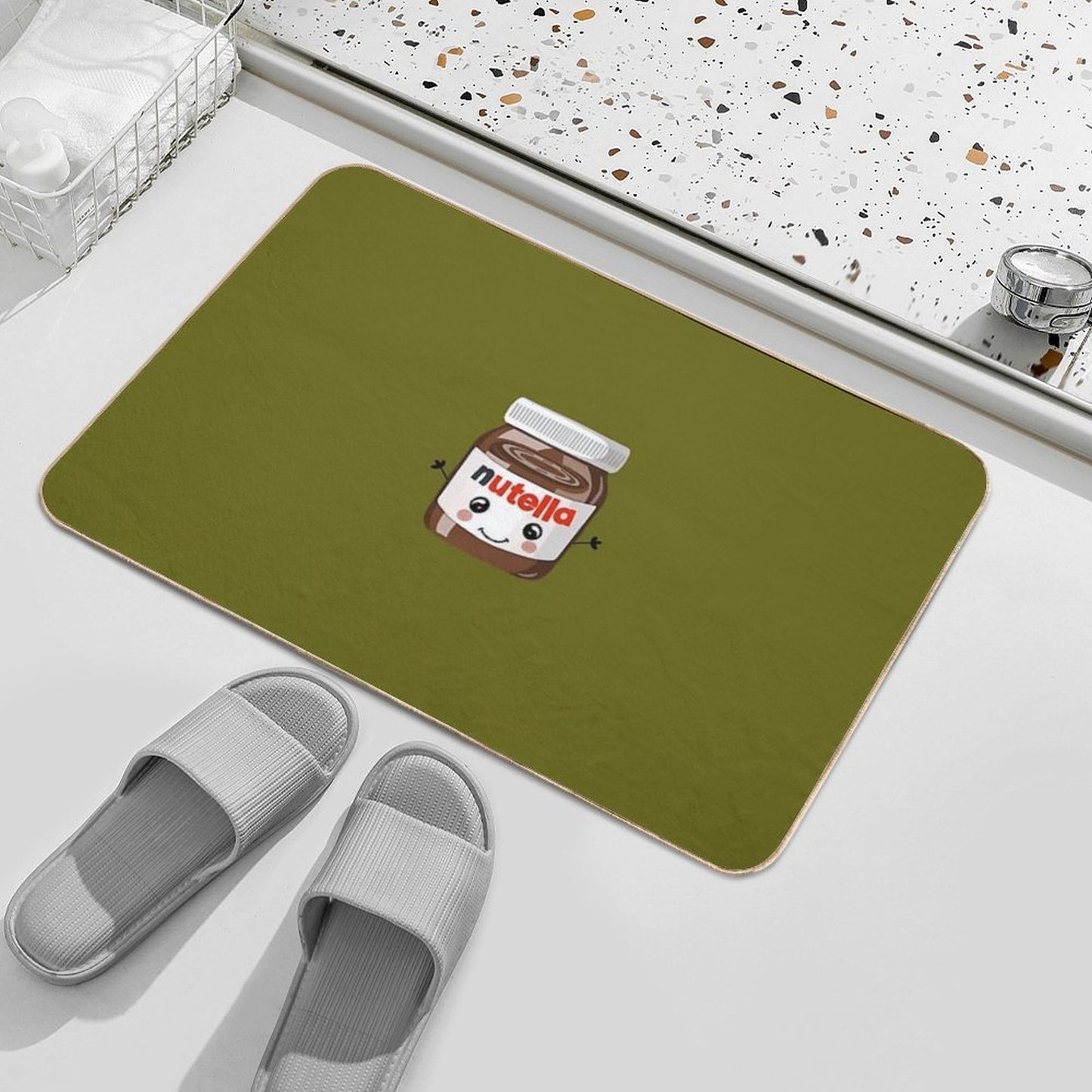 Nutella Cutie Throw Blanket Bath Mat