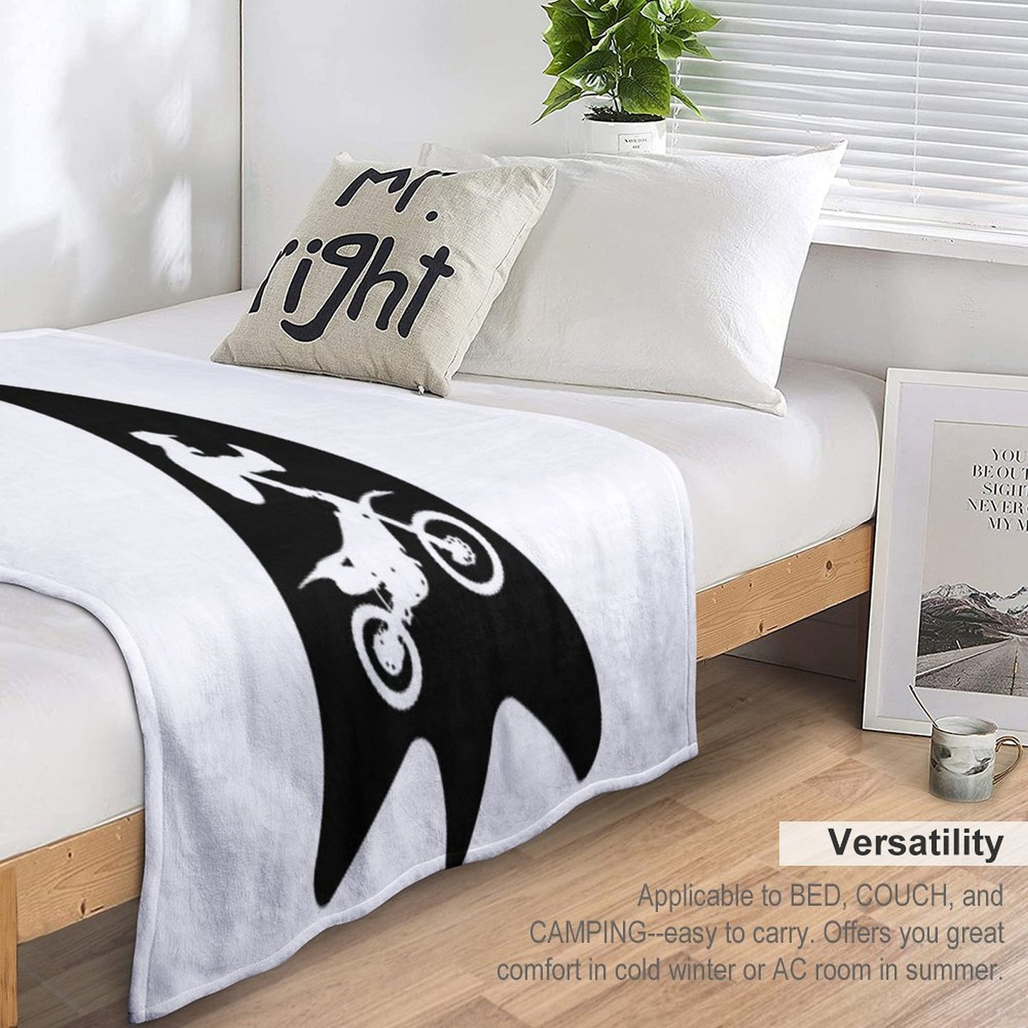 Biker Breizh Throw Blanket