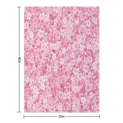 Falling Sakura Cherry Blossom Throw Blanket