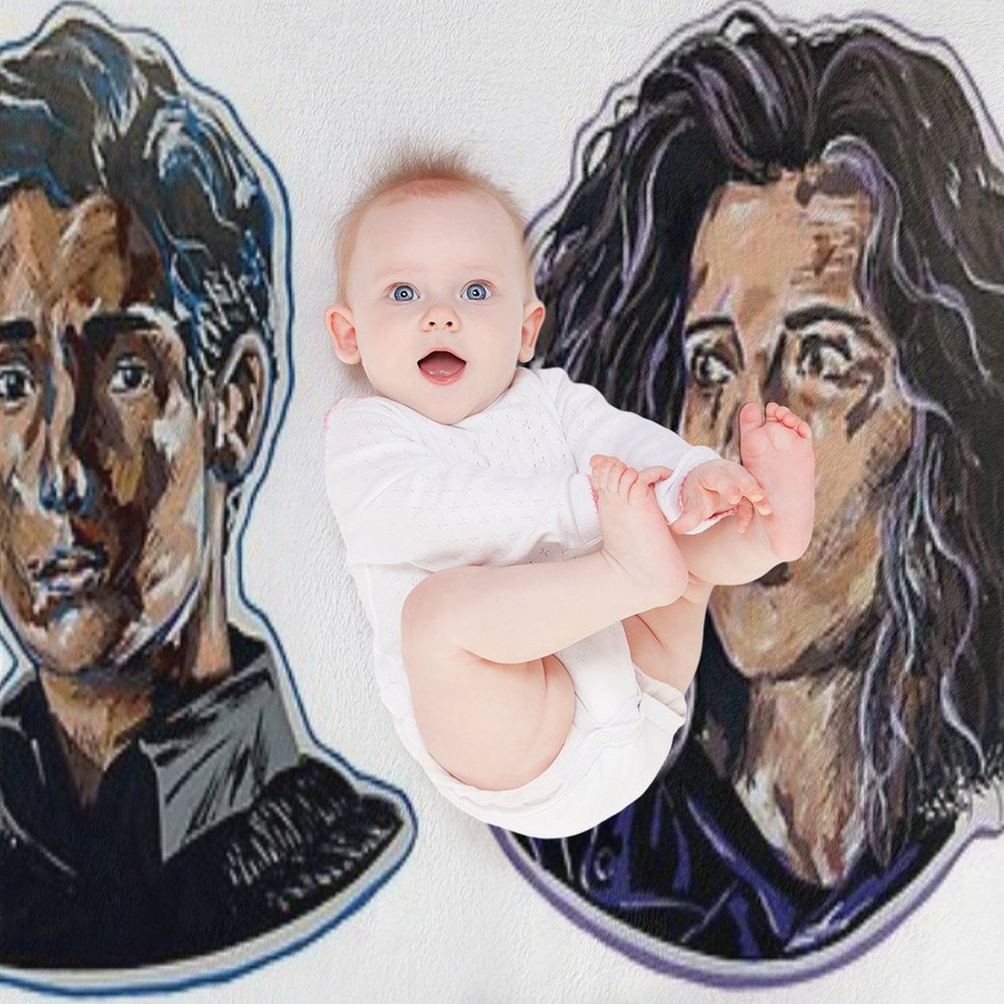 Bruce Wayne And Selina Kyle Throw Blanket