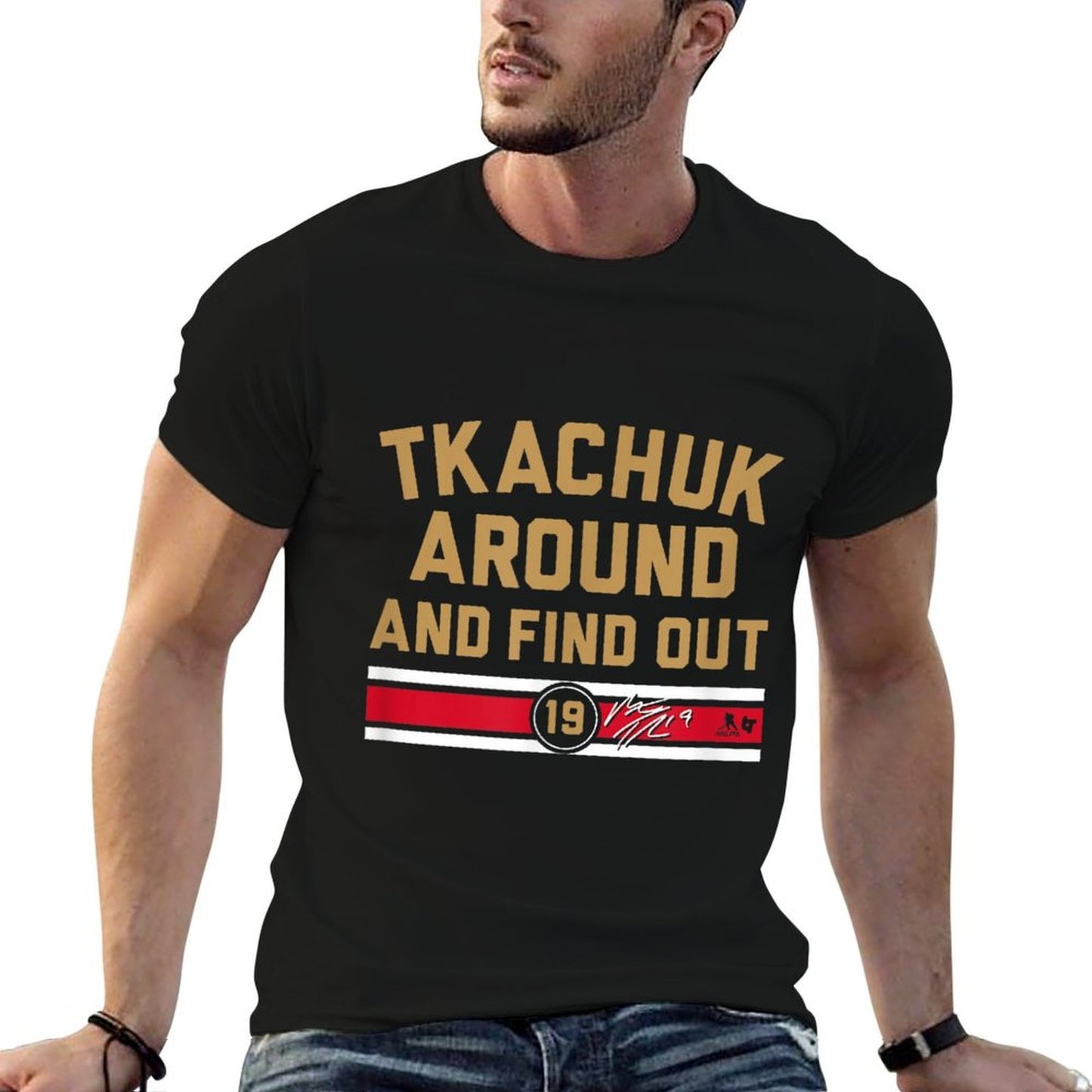 Matthew Tkachuk Around And Find Out - Florida Hockey  High-quality Stitching T-Shirt