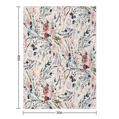 Fable Floral Throw Blanket