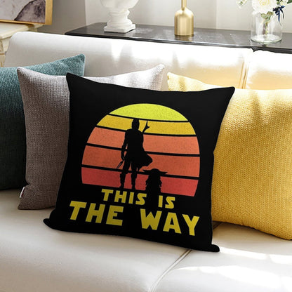 Mando Retro Vol.1 Soft Short Plush Fabric Throw Pillow