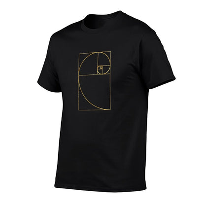 Golden Ratio Sacred Fibonacci Spiral  Heathered Texture T-Shirt