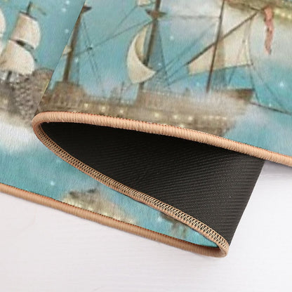 Ocean Meets Sky - Book Art Bath Mat