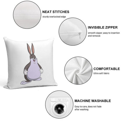 Big Chungus Soft Easy Maintenance Throw Pillow