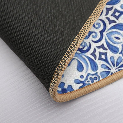 Mediterranean Mosaic Tiles  Azulejos Bath Mat