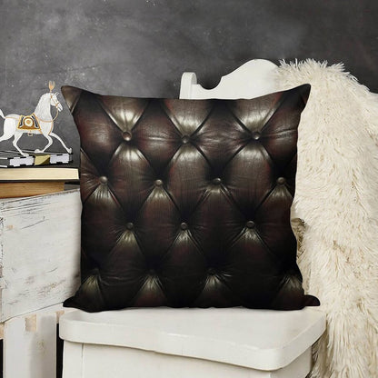 Chesterfield Natural Linen Throw Pillow Cover