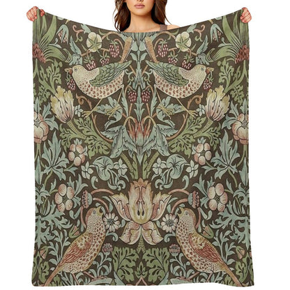 William Morris Birds And Flowers Throw Blanket