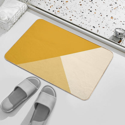 Gradient Geometry - Mustard Bath Mat