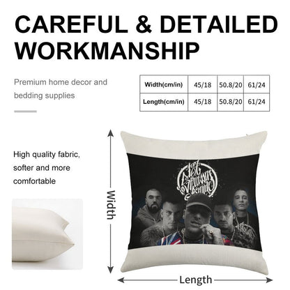 187-Strassenbande Linen Throw Pillow Cover