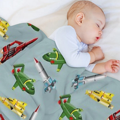 Thunderbirds Pattern Throw Blanket