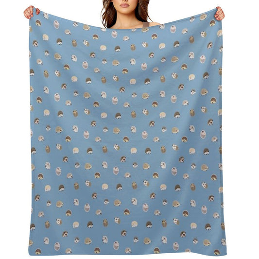 Hedgehog Pattern Throw Blanket