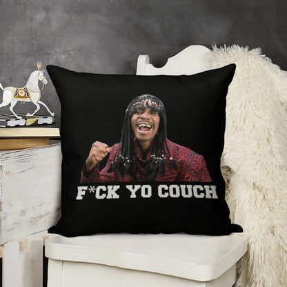 Fck Yo Couch Linen Throw Pillow Cover