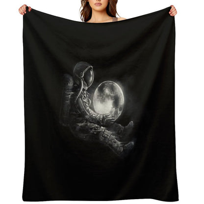 Moon Play Throw Blanket