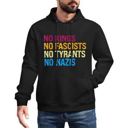 Defiant Voice – No Kings No Fascists No Tyrants No Nazis Casual Wear Hoodie