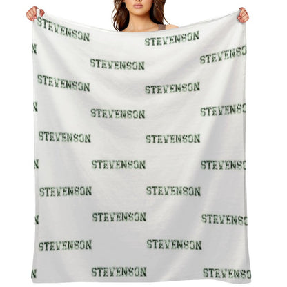 Stevenson University Green Tie Dye Throw Blanket