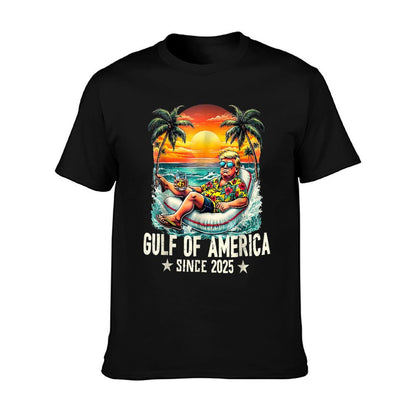 Gulf Of US America Est 2025 Retro Vintage Beach T-Shirt