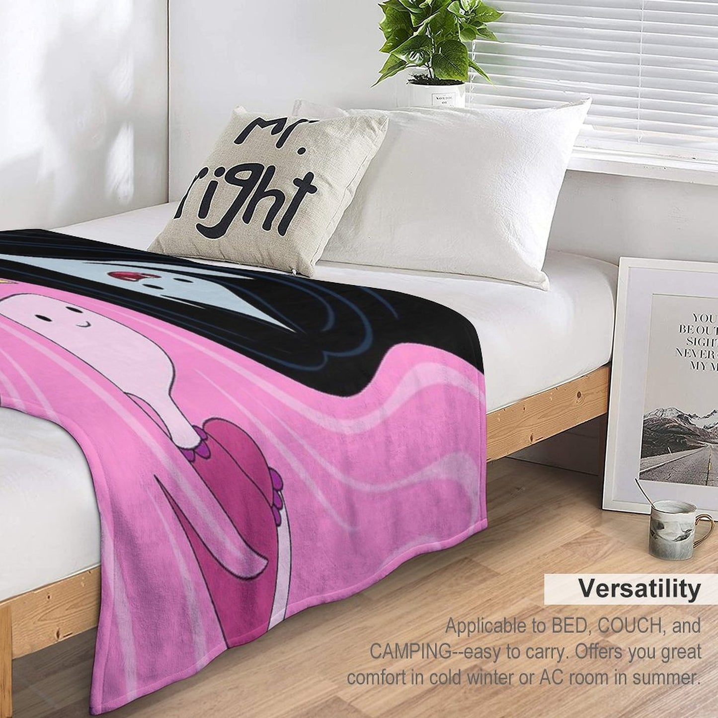 Princess Bubblegum And Marceline Throw Blanket