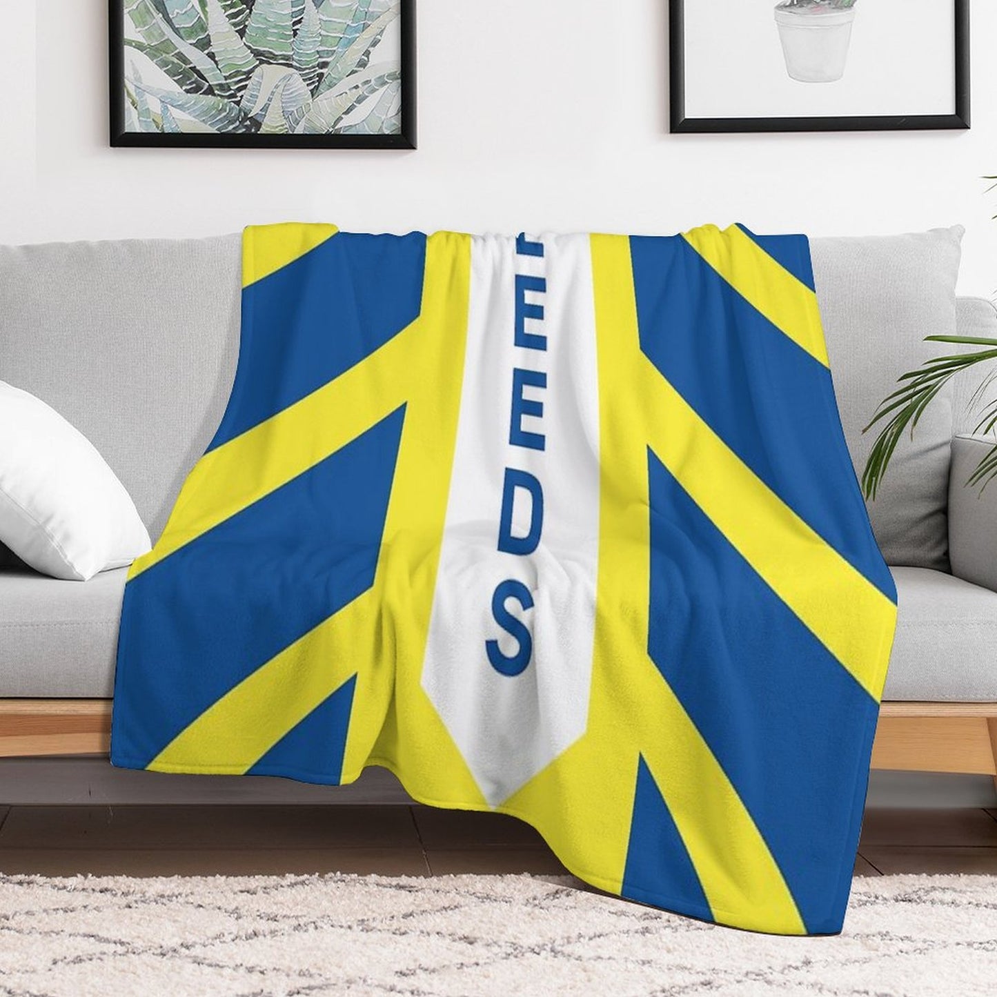 Leeds United Throw Blanket