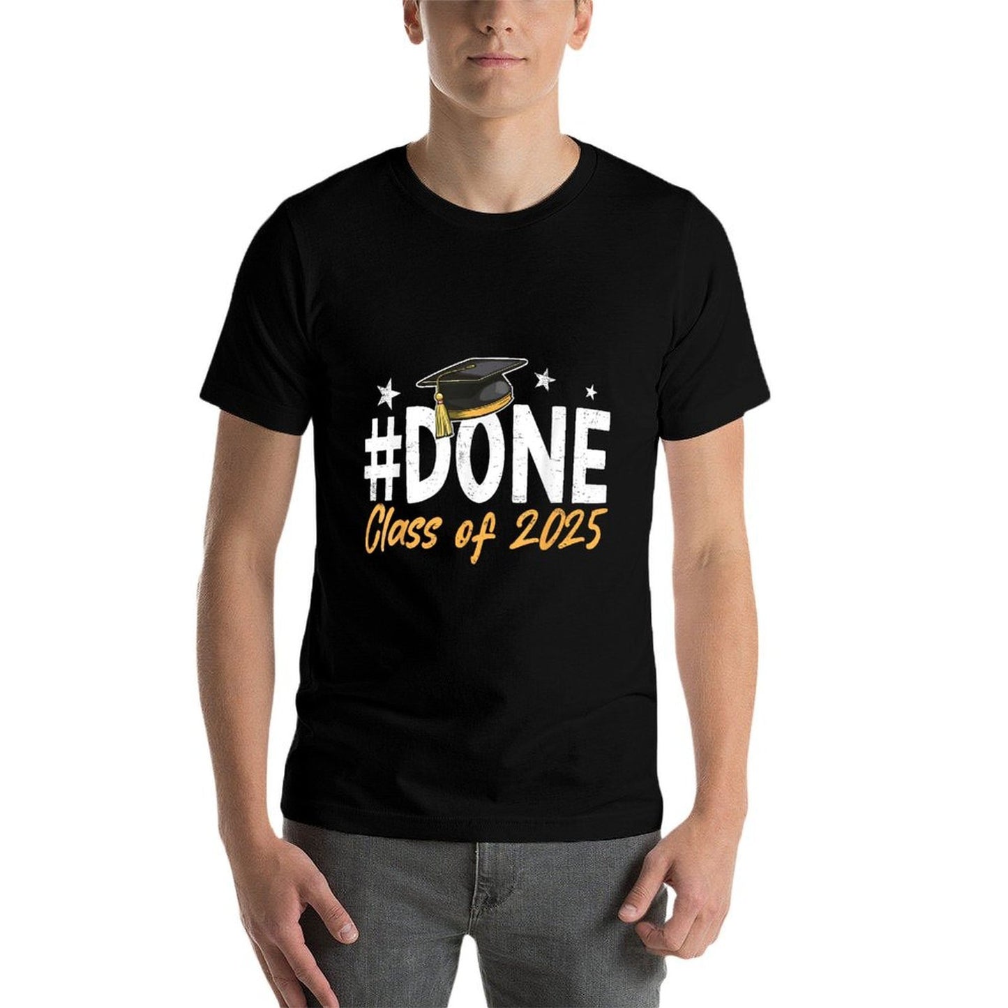 Done Class Of 2025 Graduation Graduate Men Women Kids  Polyester Blend T-Shirt