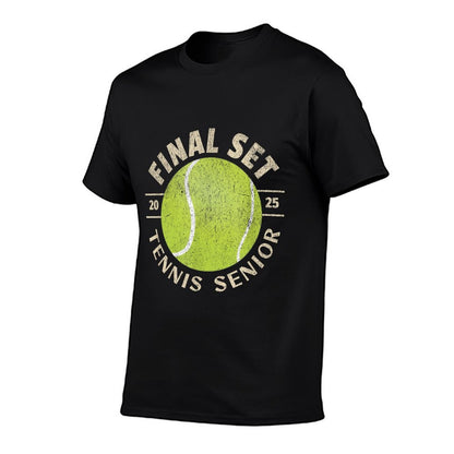 Senior Tennis 2025 The Final Set Distressed T-Shirt