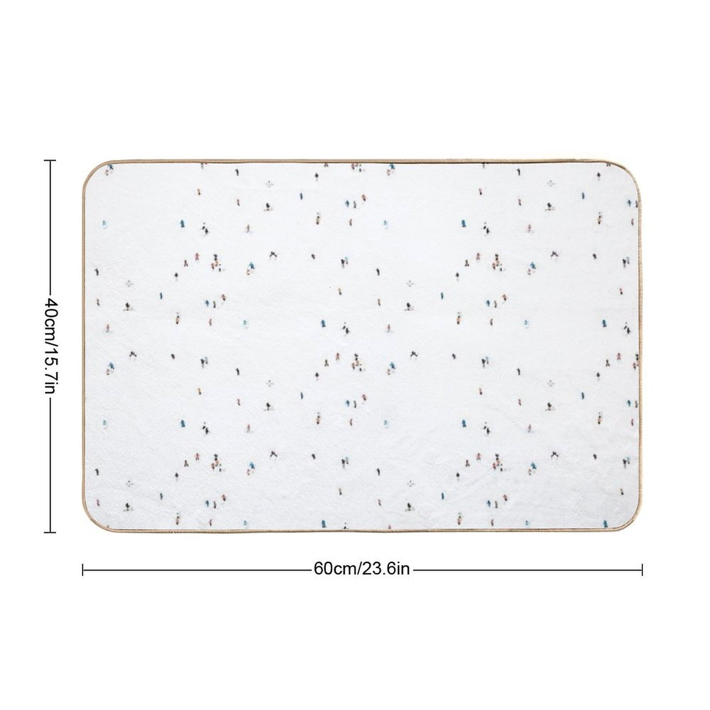 Ski Slopes Bath Mat
