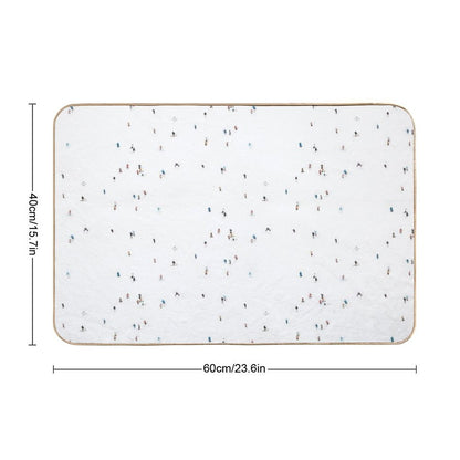 Ski Slopes Bath Mat