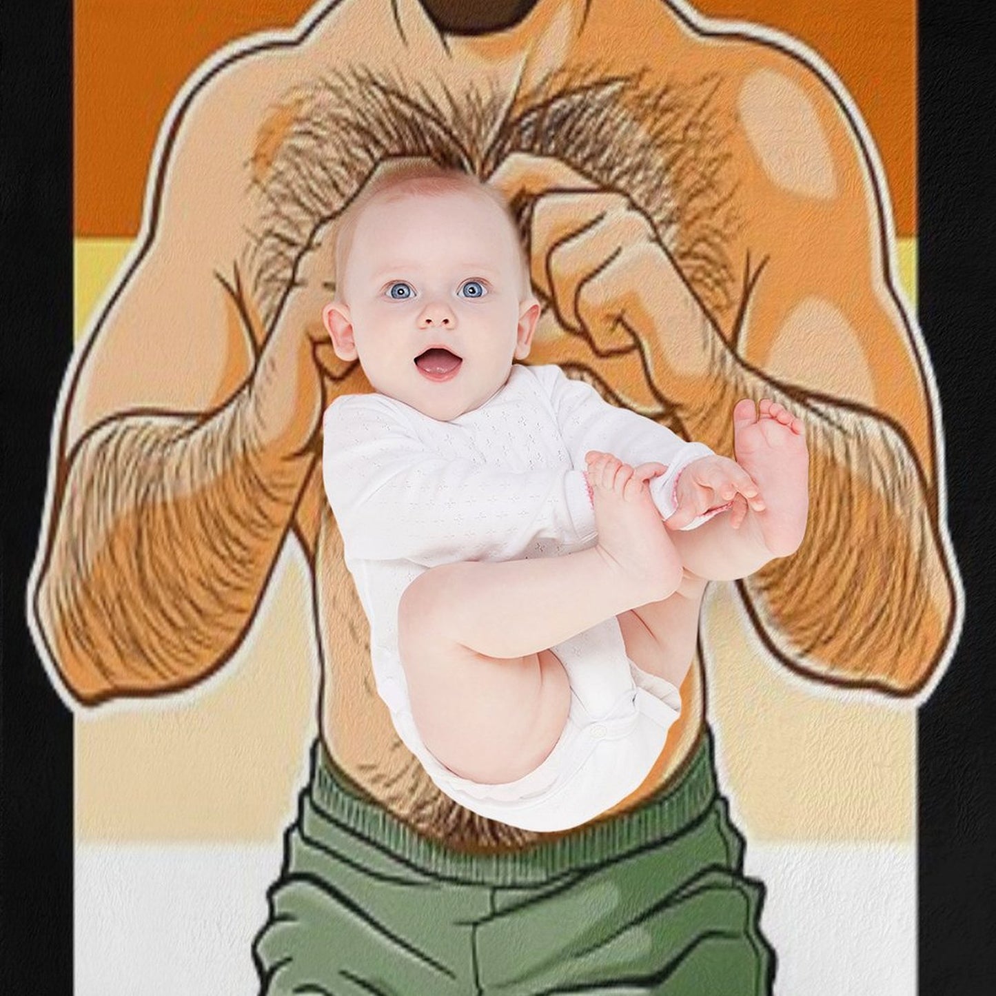 ADAM I LOVE YOU - BEAR PRIDE Throw Blanket