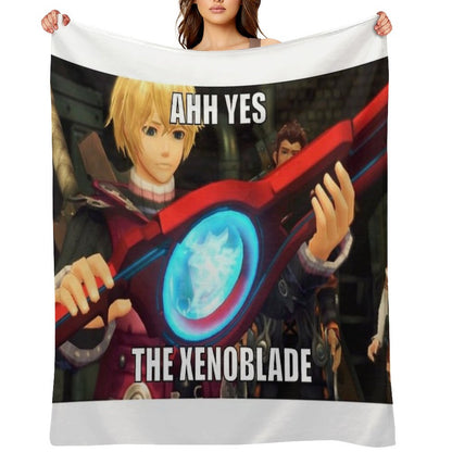 Ahh Yes, The Xenoblade Throw Blanket