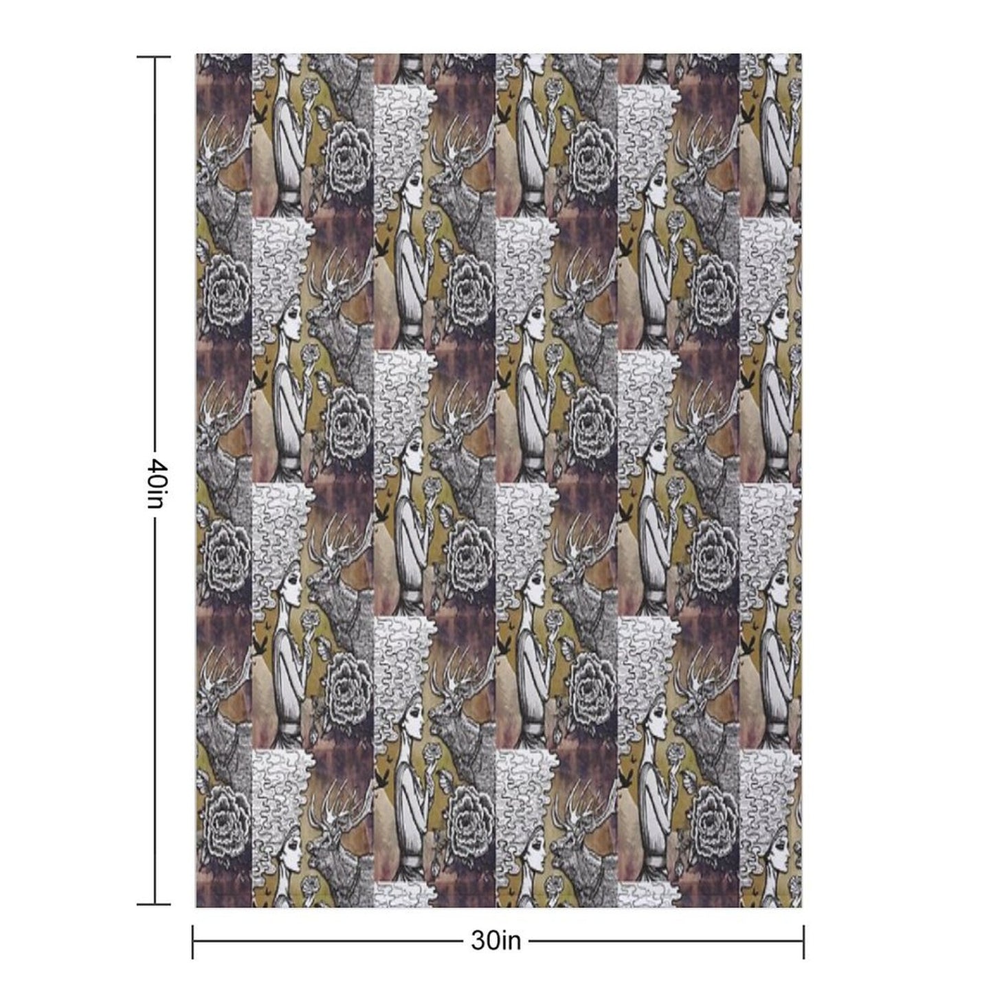 The Lonely Goddess Throw Blanket