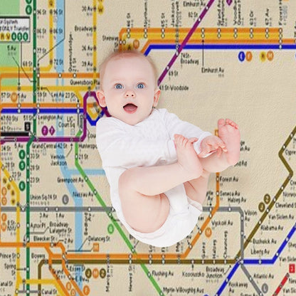 New York City Subway Map Throw Blanket
