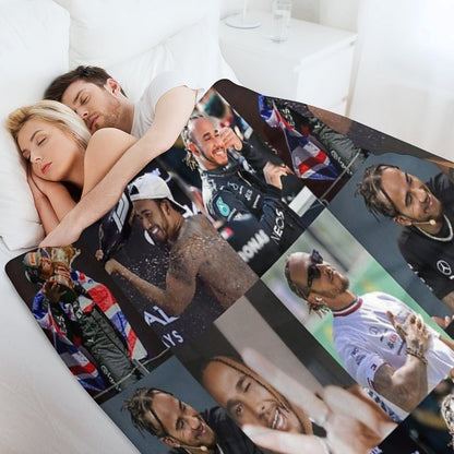 Lewis Hamilton Throw Blanket
