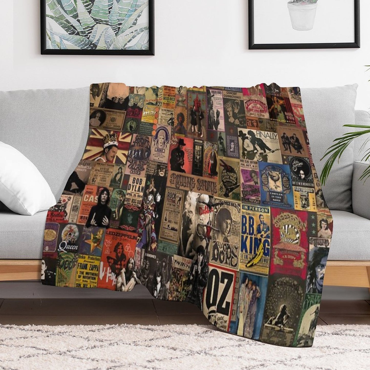 Rock N' Roll Stories II Throw Blanket