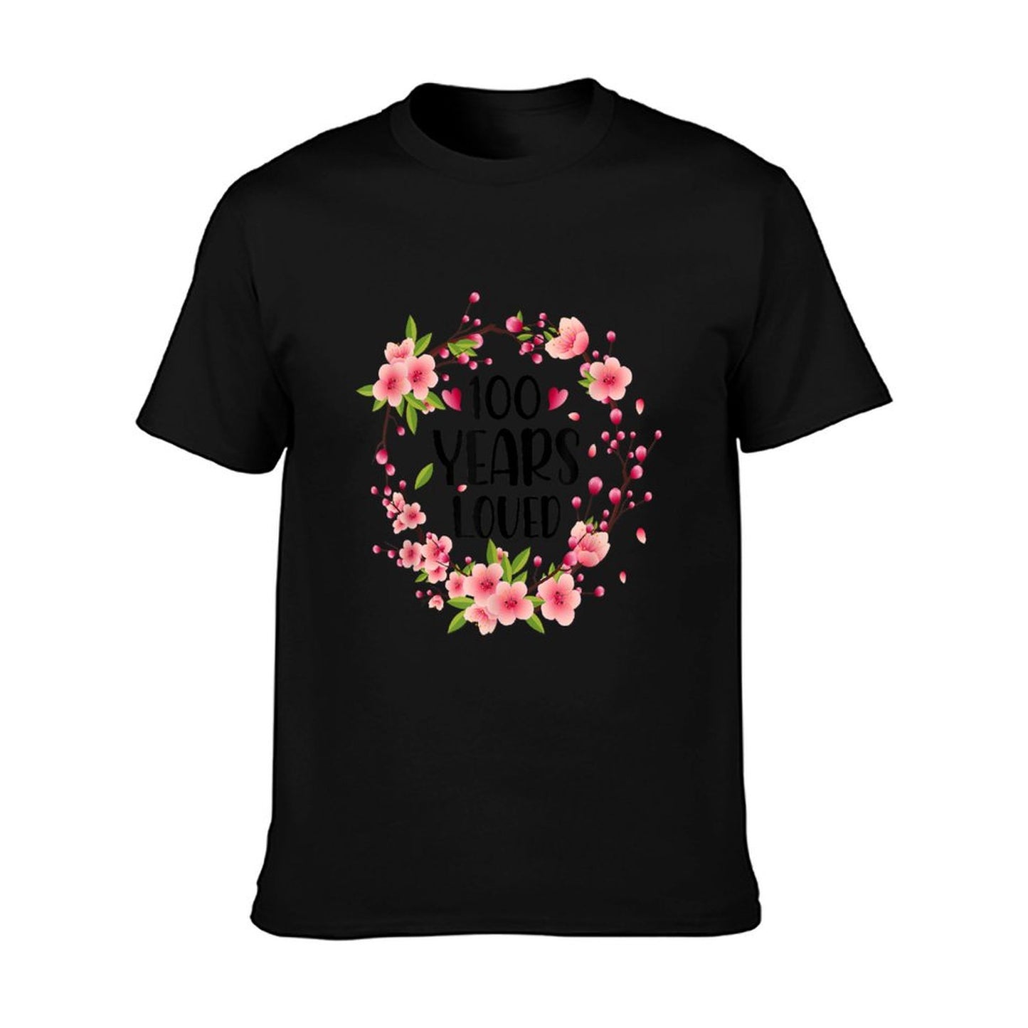 Floral 100 Years Old 100 Years Loved 100th Birthday Women T-Shirt