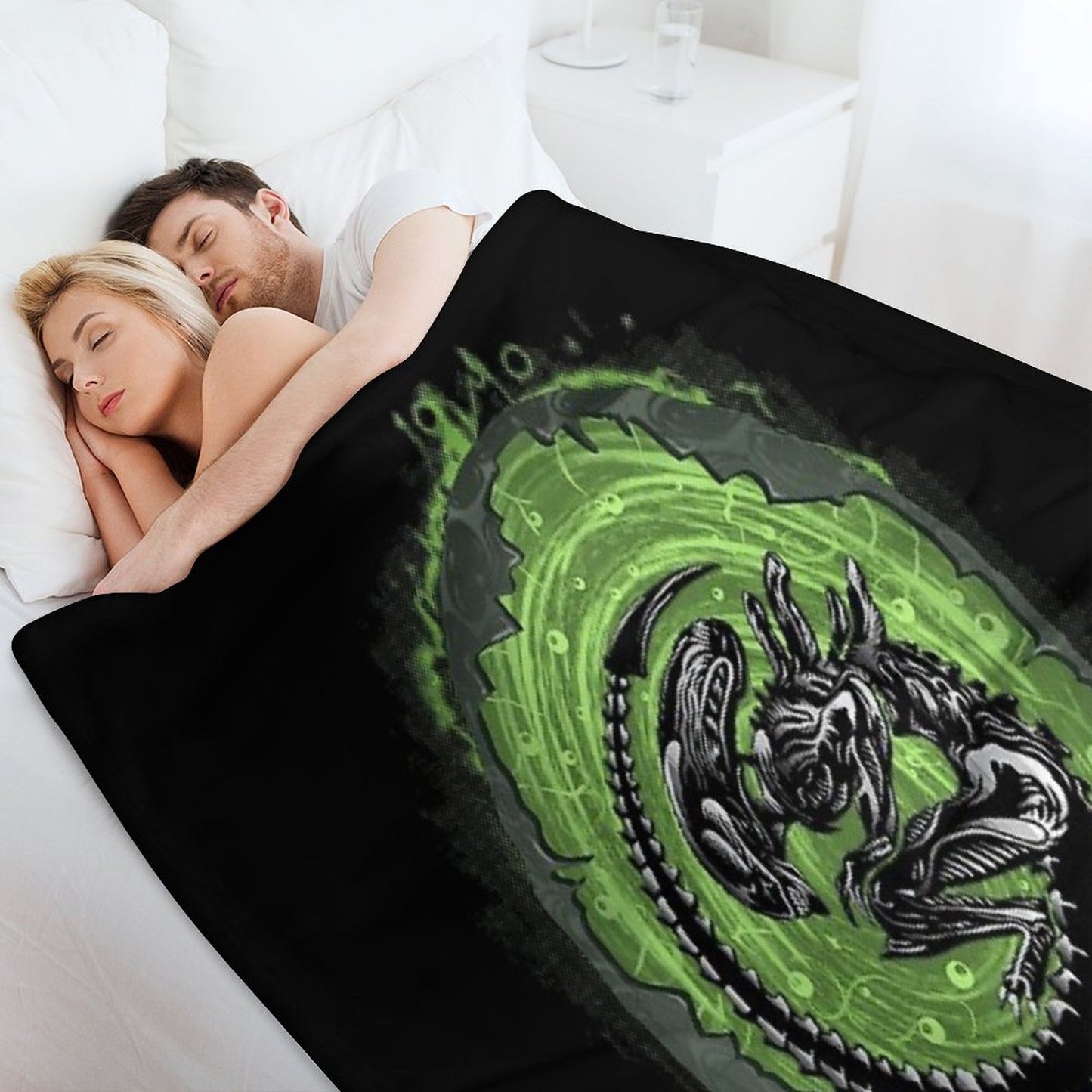 Alien Incubation Throw Blanket
