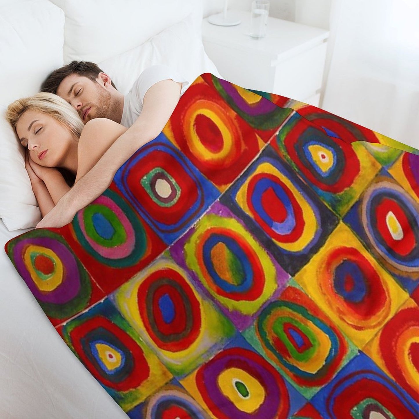 KANDINSKY HD - Color Study Squares Art Painting Throw Blanket