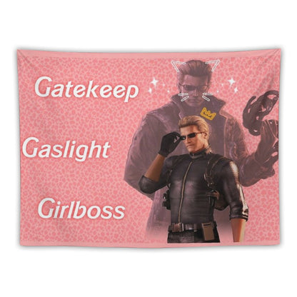 Wesker  Gaslight Gatekeep Girlboss Tapestry