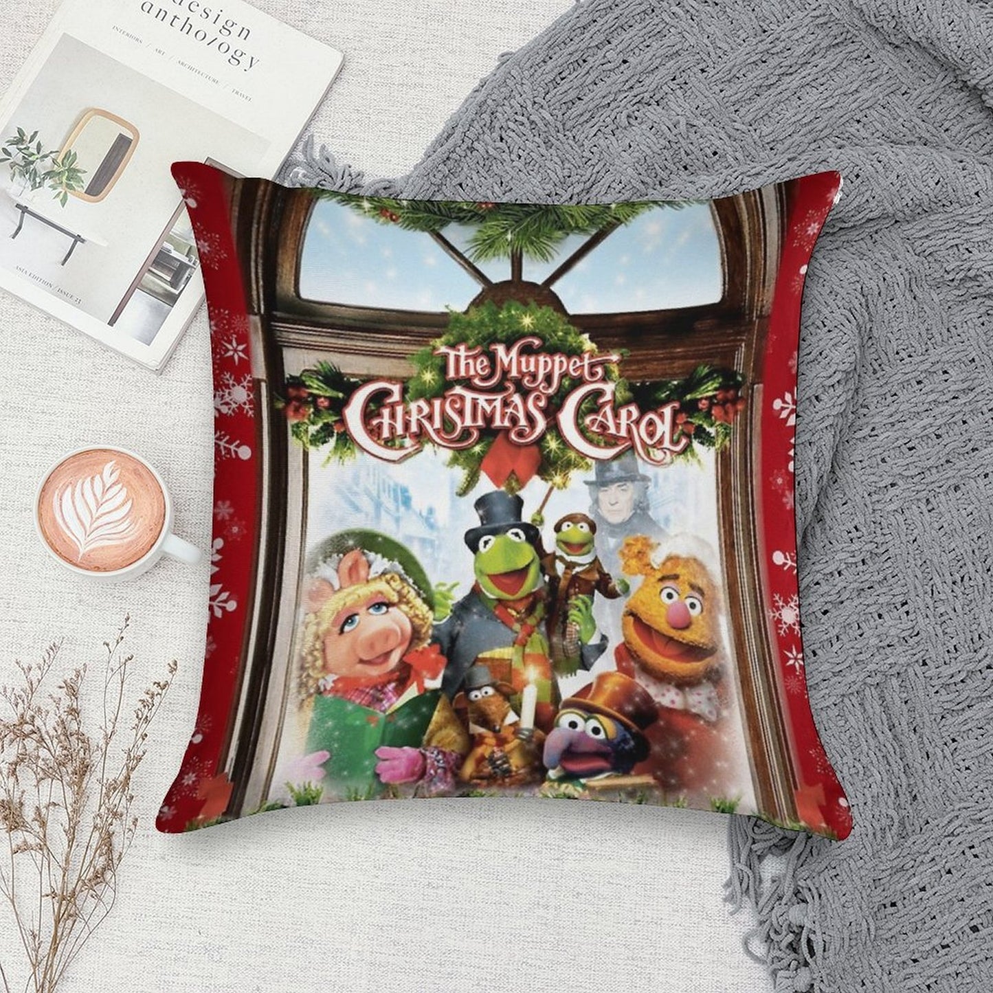The Muppet Christmas Carol Soft Gift Ready Throw Pillow