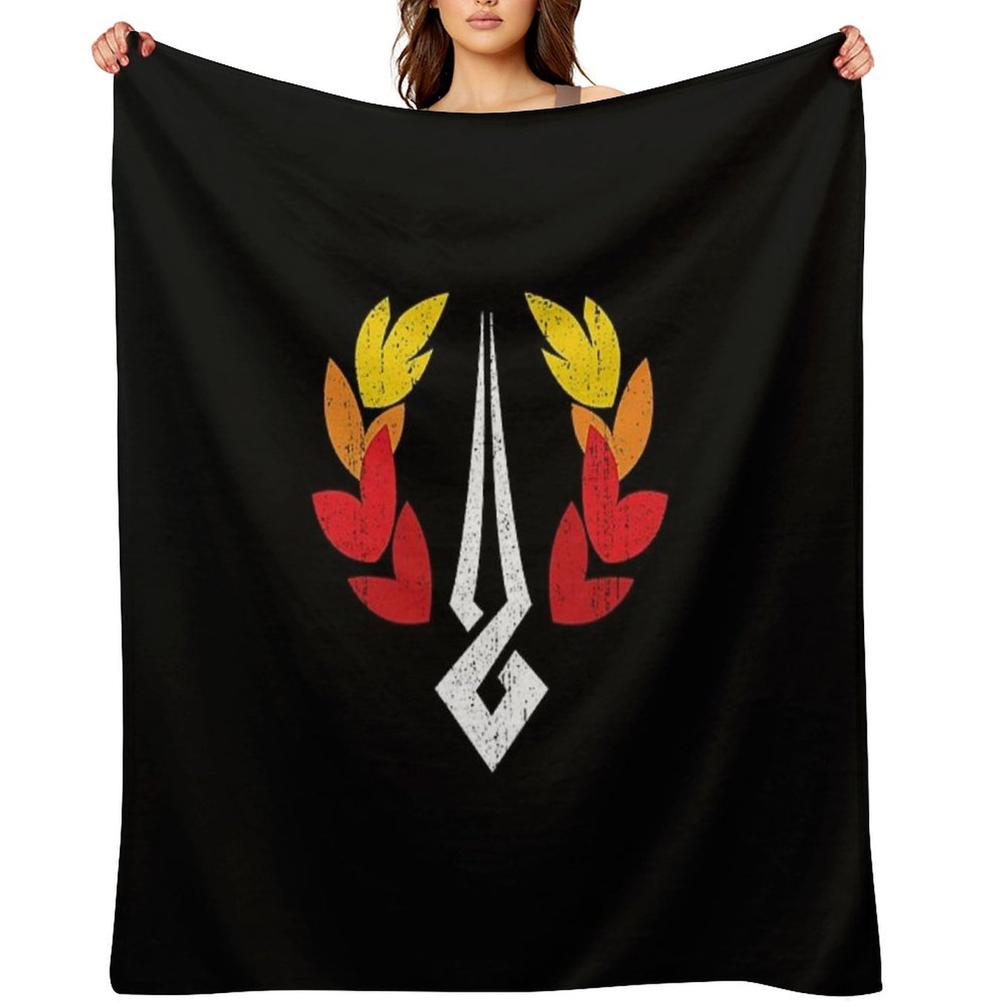 Hades Symbol T-Shirt Throw Blanket