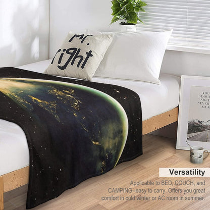 Cowboy In Space Throw Blanket