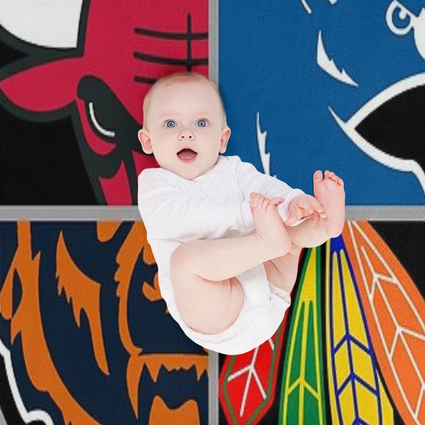 Chicago Northside Sports Quad Throw Blanket