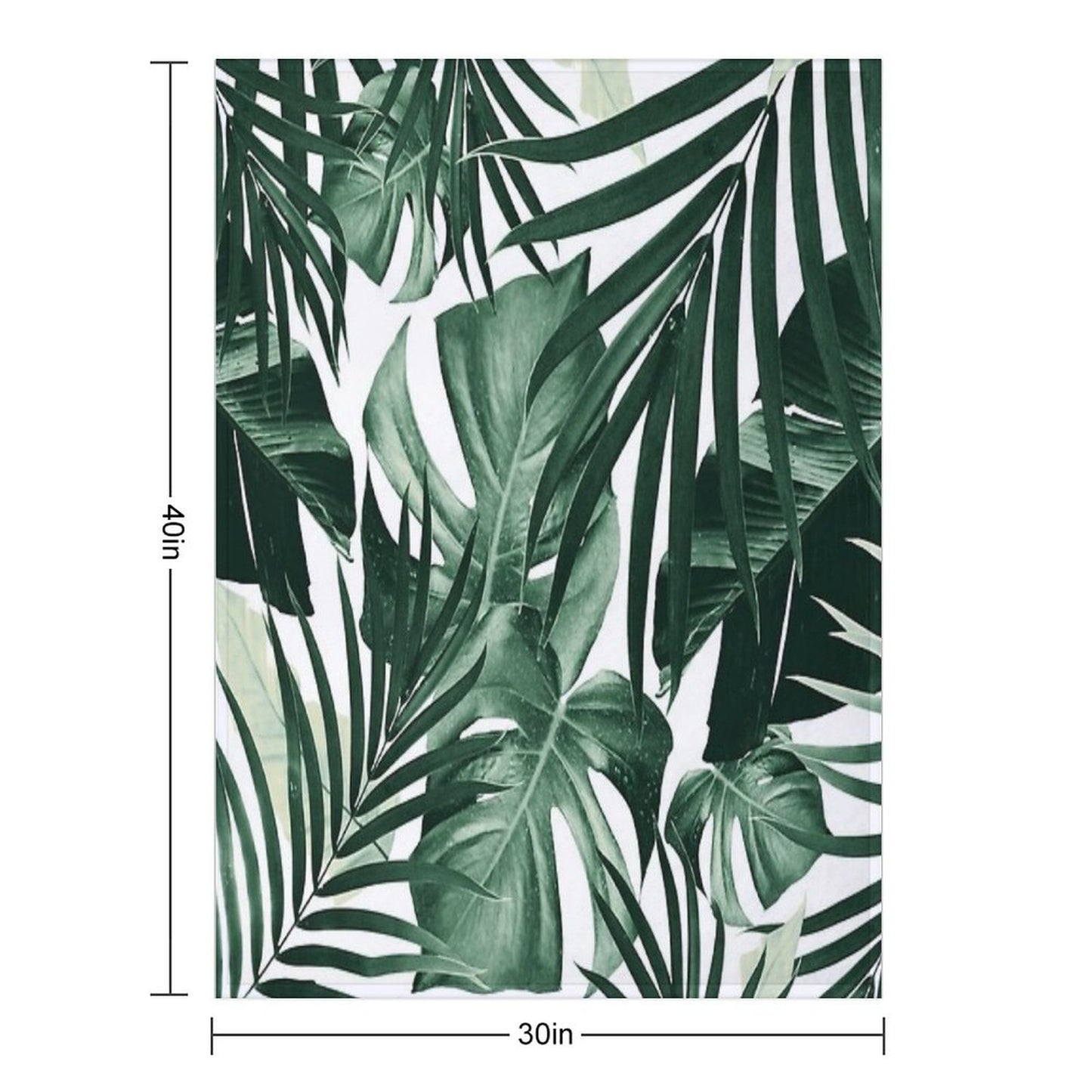 Tropical Jungle Leaves Pattern #4 #tropical #decor #art Throw Blanket