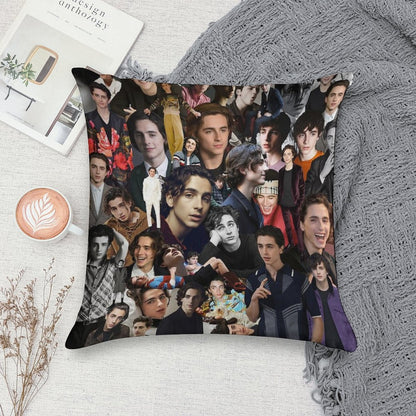 Timothee Chalamet Soft Shrink-Resistant Throw Pillow