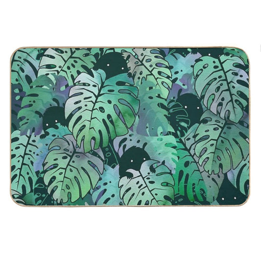 Monstera Monsters Bath Mat