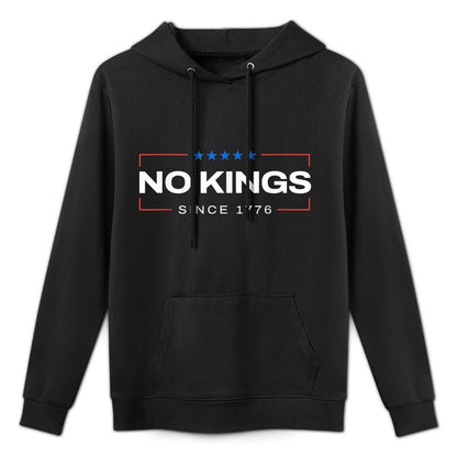 No Kings Since 1776 Simple Customizable Surface Hoodie