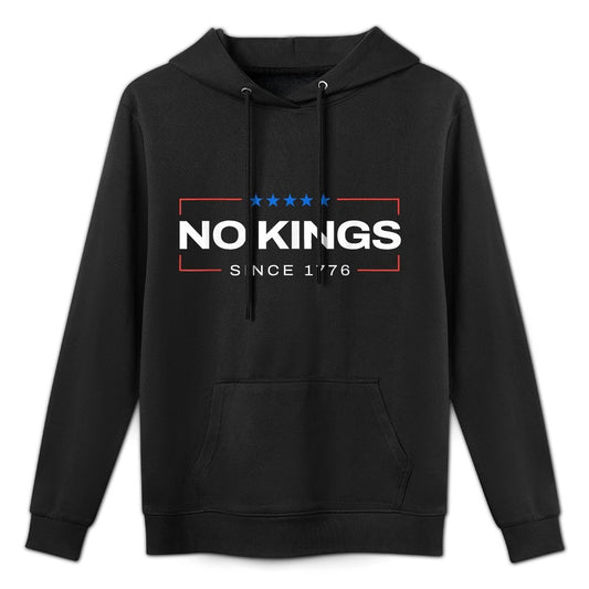 No Kings Since 1776 Simple Customizable Surface Hoodie